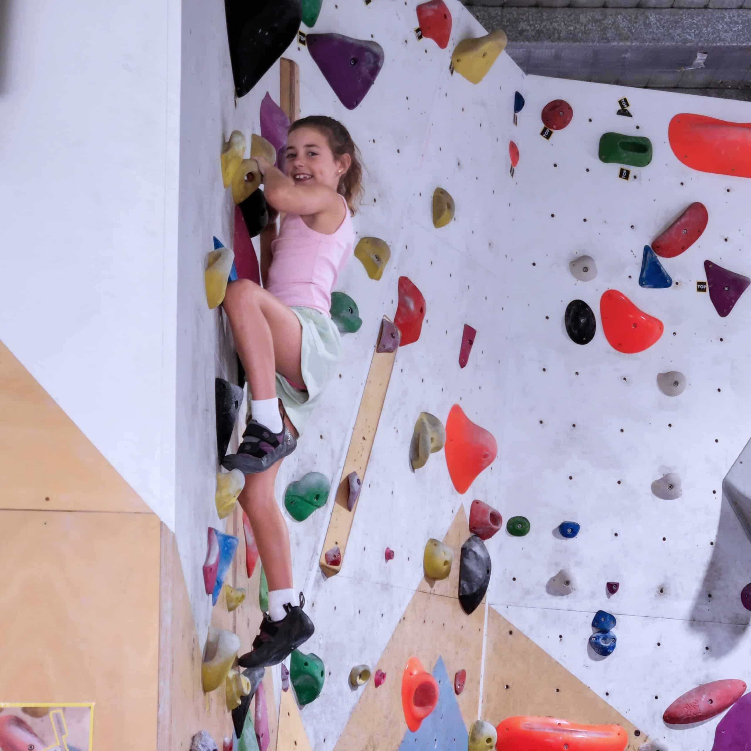 Kids climbing